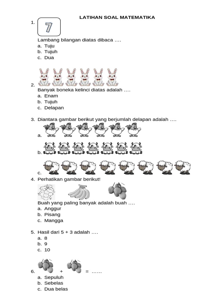 Latihan Soal Matematika Pdf
