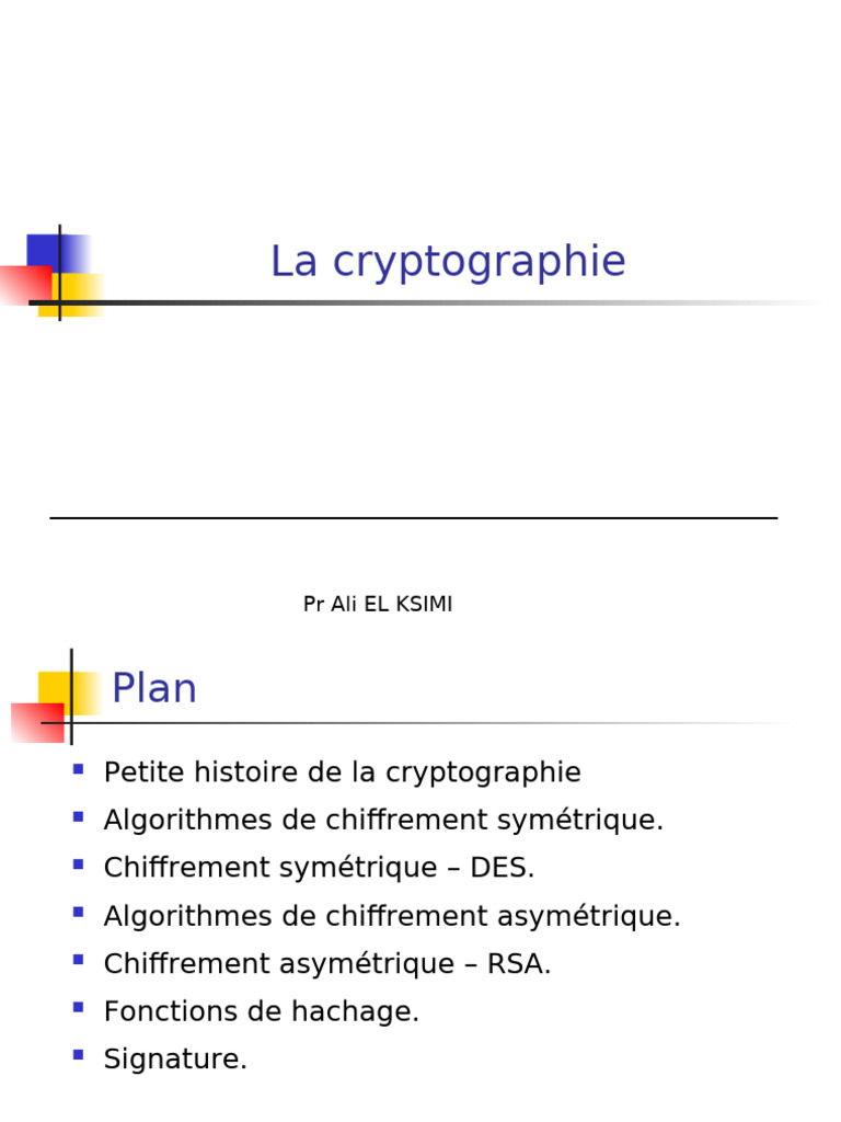 Introduction à la cryptographie | PDF | Cryptage | Cryptanalyse
