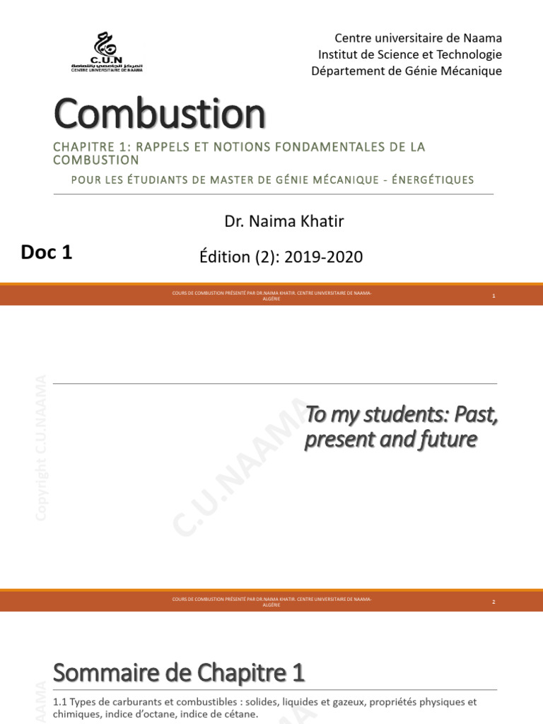 Types de combustibles et combustion | PDF | La combustion | Combustible