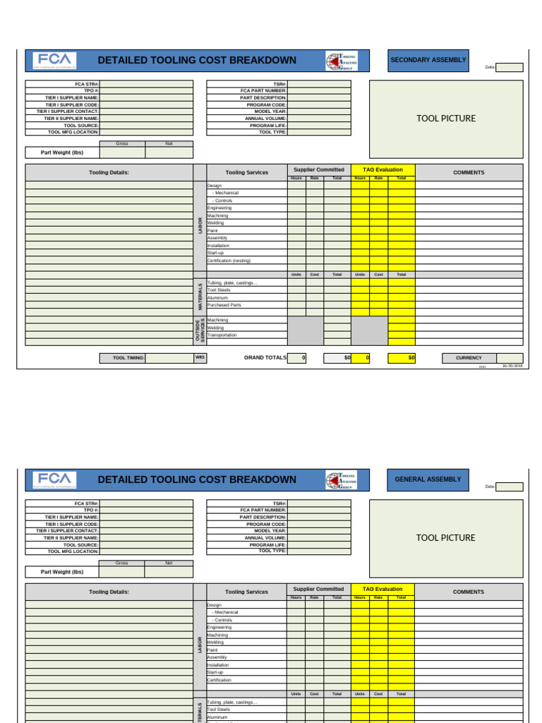 Tooling Cost Breakdown Guide | PDF | Machine Tool | Metal Fabrication