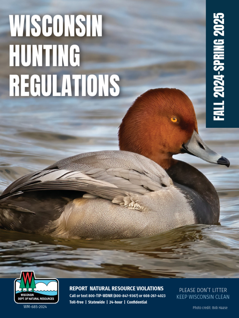 Wisconsin Hunting Regulations 2024-2025 | PDF | Hunting | Gun Barrel