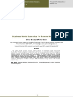 Business Model Scenarios For Remote Management: Olivier Braet and Pieter Ballon