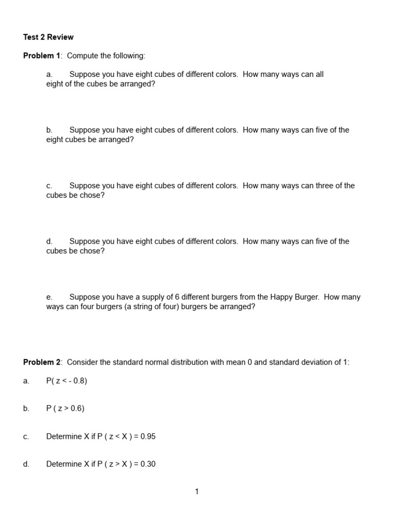 STA+2023+Review+for+Test+2+Update | PDF | Sampling (Statistics ...