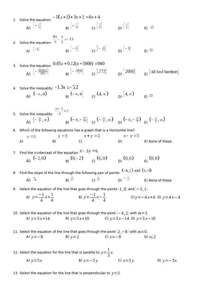 1033+Unit+1+Review | PDF | Function (Mathematics) | Mathematical Relations