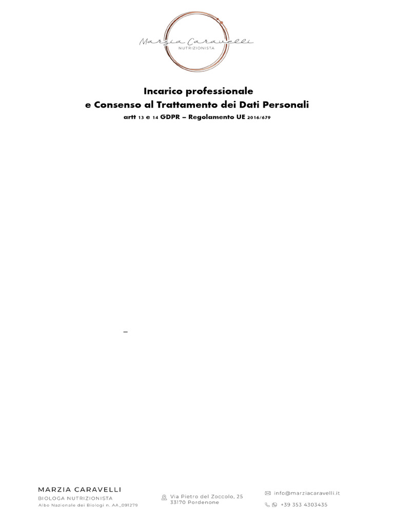 Modulo Da Compilare e Firmare | PDF