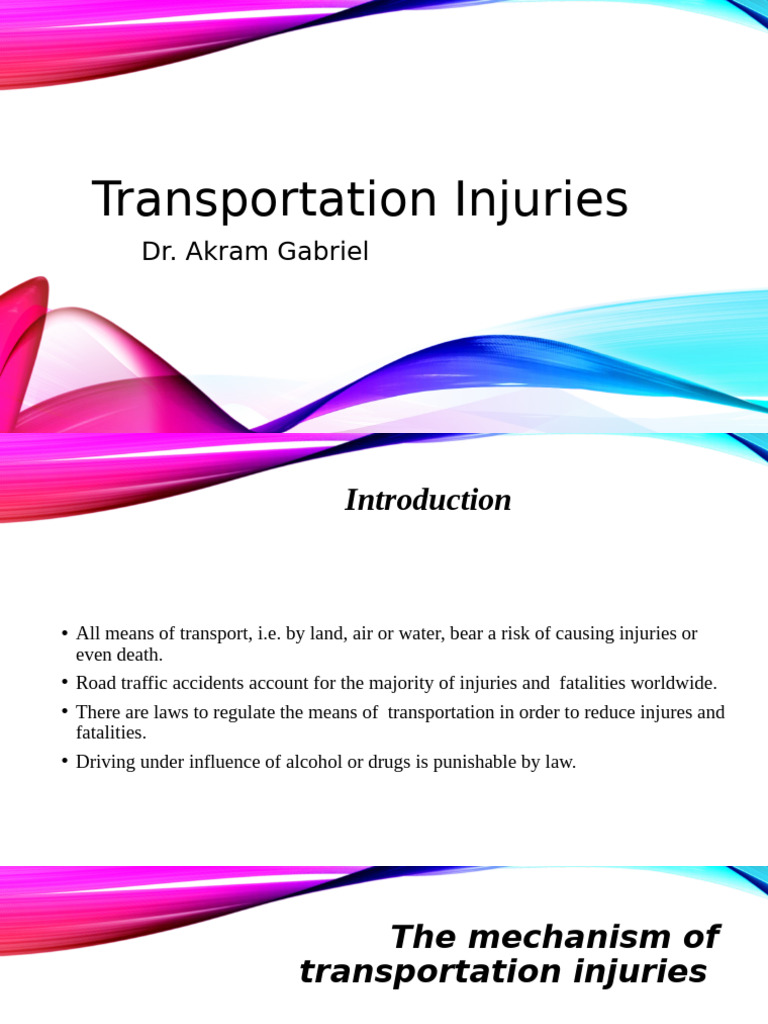 Understanding Transportation Injuries | PDF | Seat Belt | Airbag