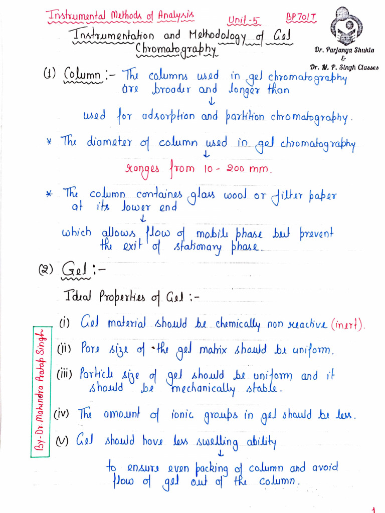 Gel Chromatography Instrumentation | PDF
