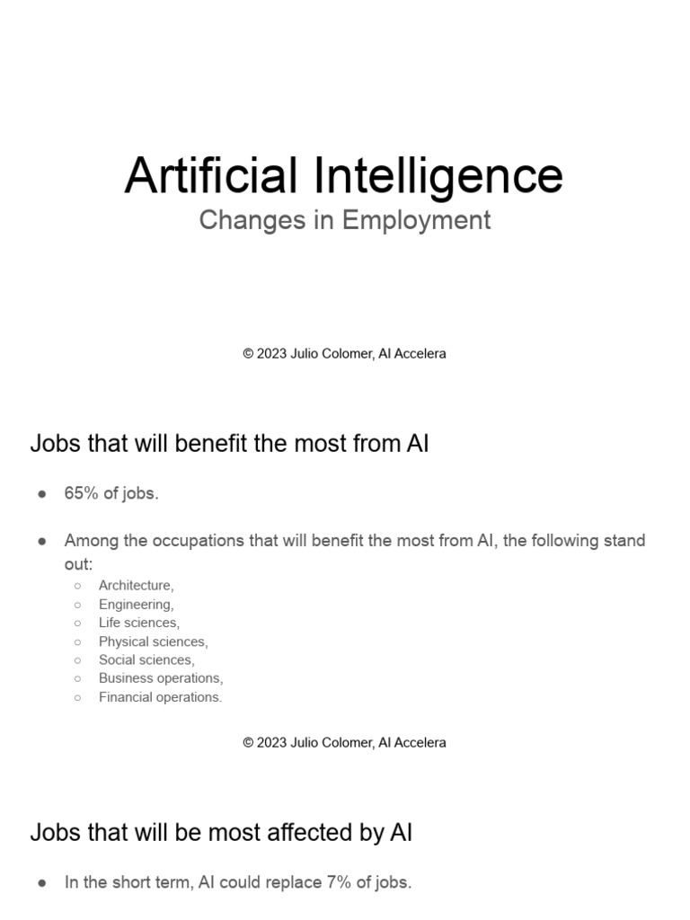 AI's Impact on Jobs and New Professions | PDF | Artificial Intelligence ...