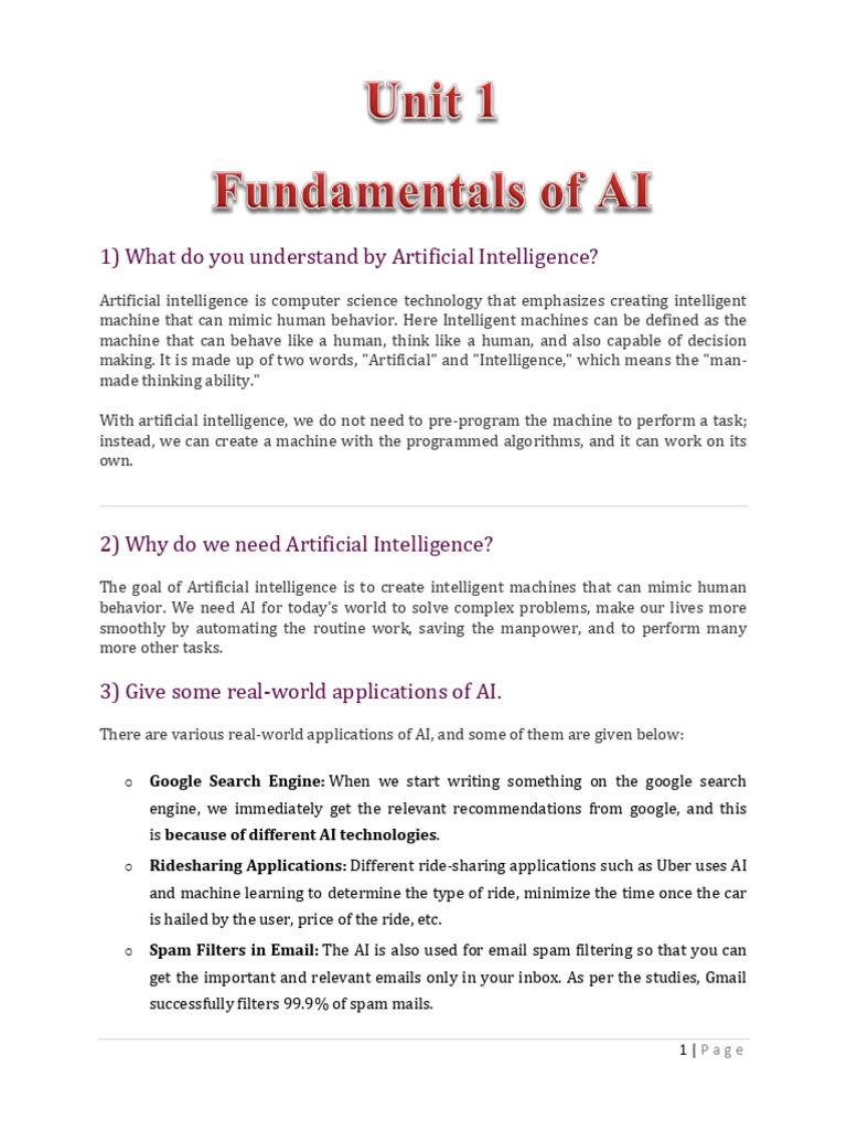 Understanding AI and Machine Learning | PDF | Artificial Intelligence ...