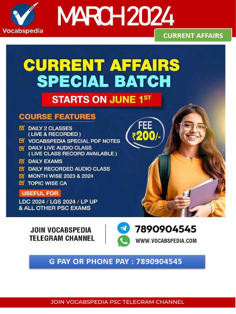 2024 March Ca Vocabspedia | PDF