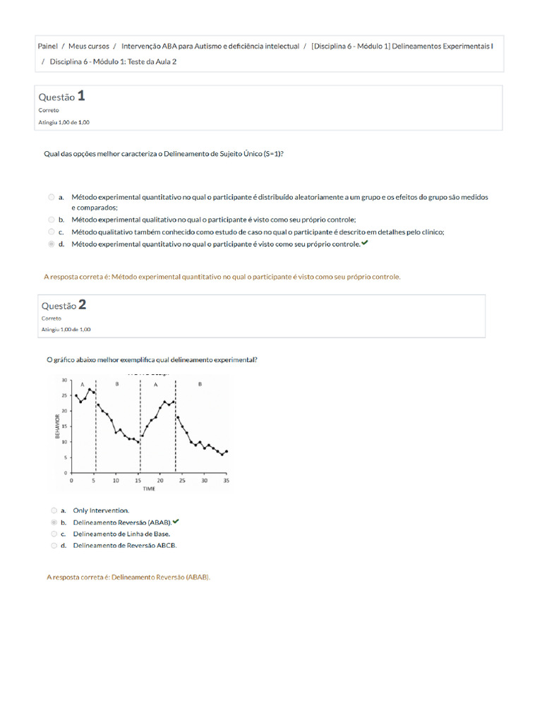 Disciplina 6 - Módulo 1 - Teste Da Aula 2 | PDF