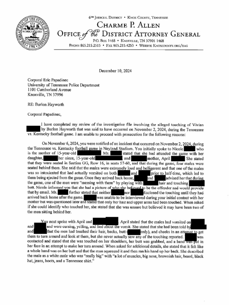 Letter From DAG Charme Allen | PDF