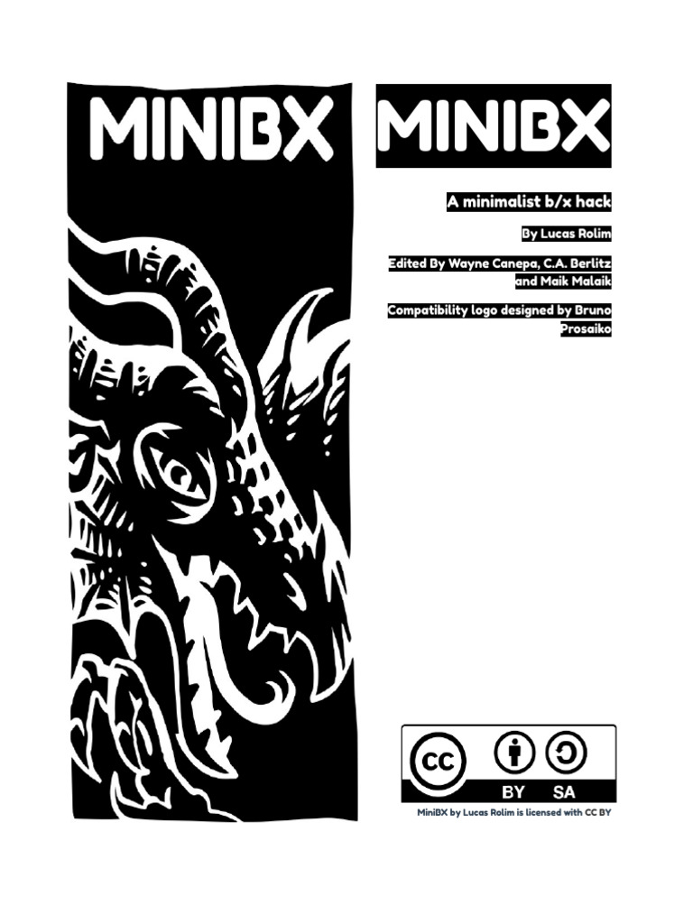MiniBX: A Minimalist B/X RPG Hack | PDF