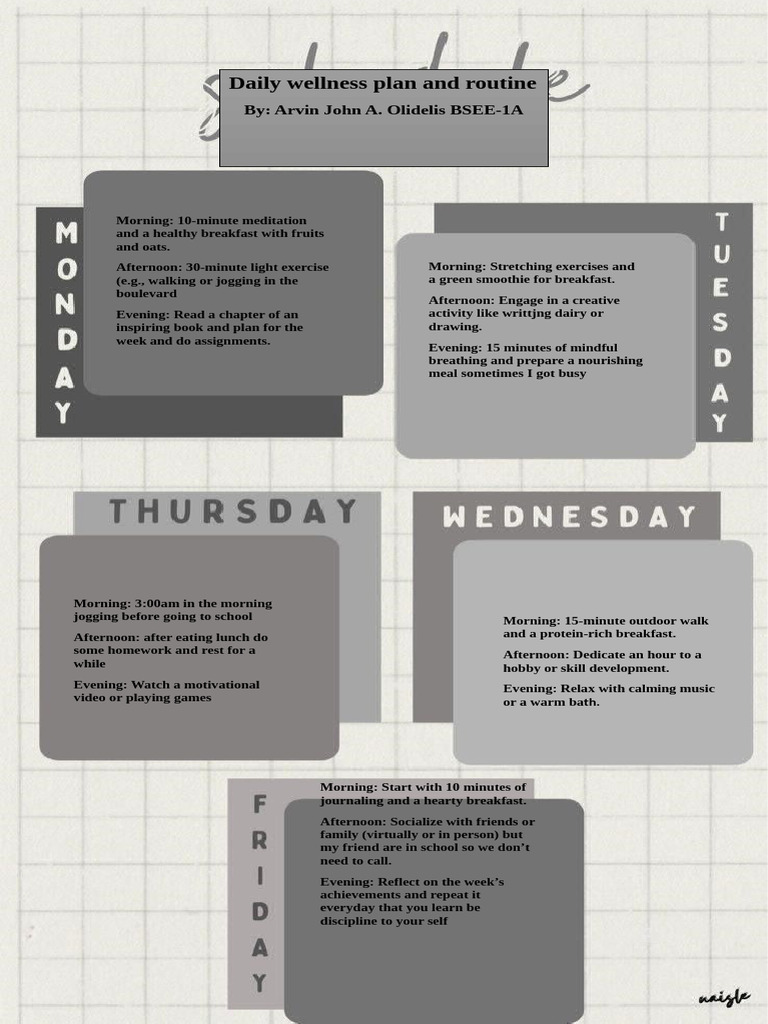 Daily Wellness Routine Guide | PDF
