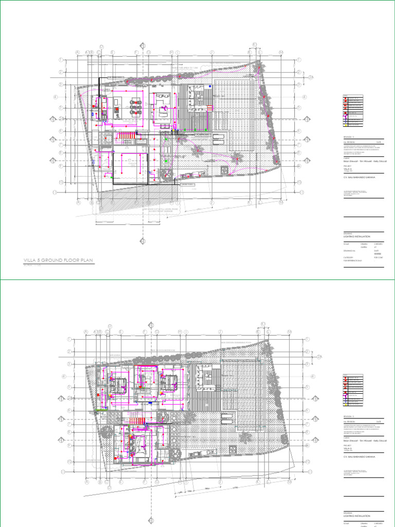 Villa 5 Ground Floor Electrical Plan | PDF | Civil Engineering