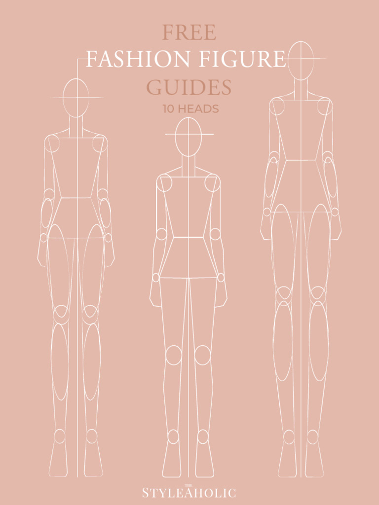 Free Fashion Figure Guide - 10 Heads - Letter | PDF