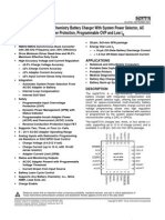 Host-Controlled Multi-Chemistry Battery Charger With System Power Selector, AC Over-Power Protection, Programmable OVP and Low I