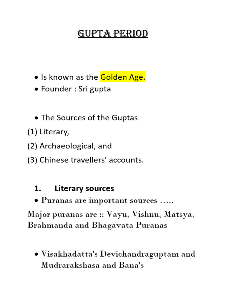 Gupta Period | PDF