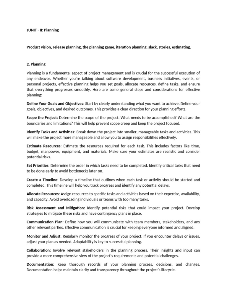 Unit-2 LM | PDF | Agile Software Development | Project Management