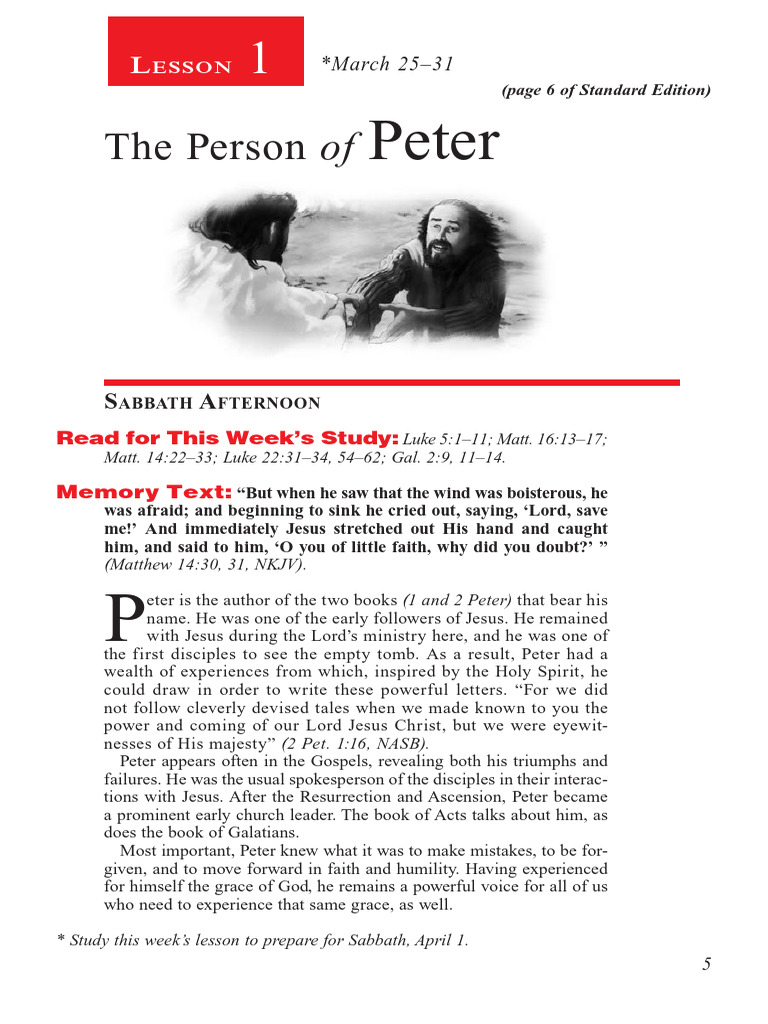 The Life and Faith of Peter | PDF | Acts Of The Apostles | Jesus