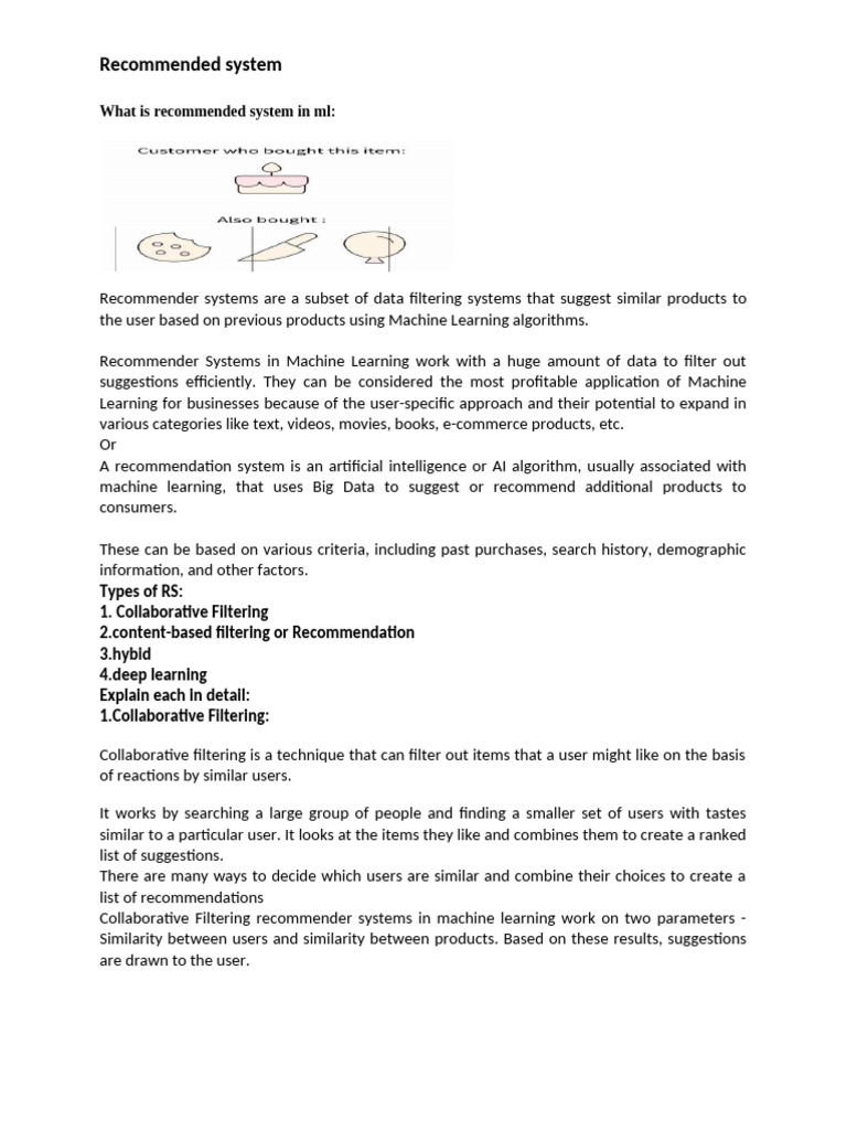 Understanding Recommender Systems in ML | PDF | Artificial Neural ...