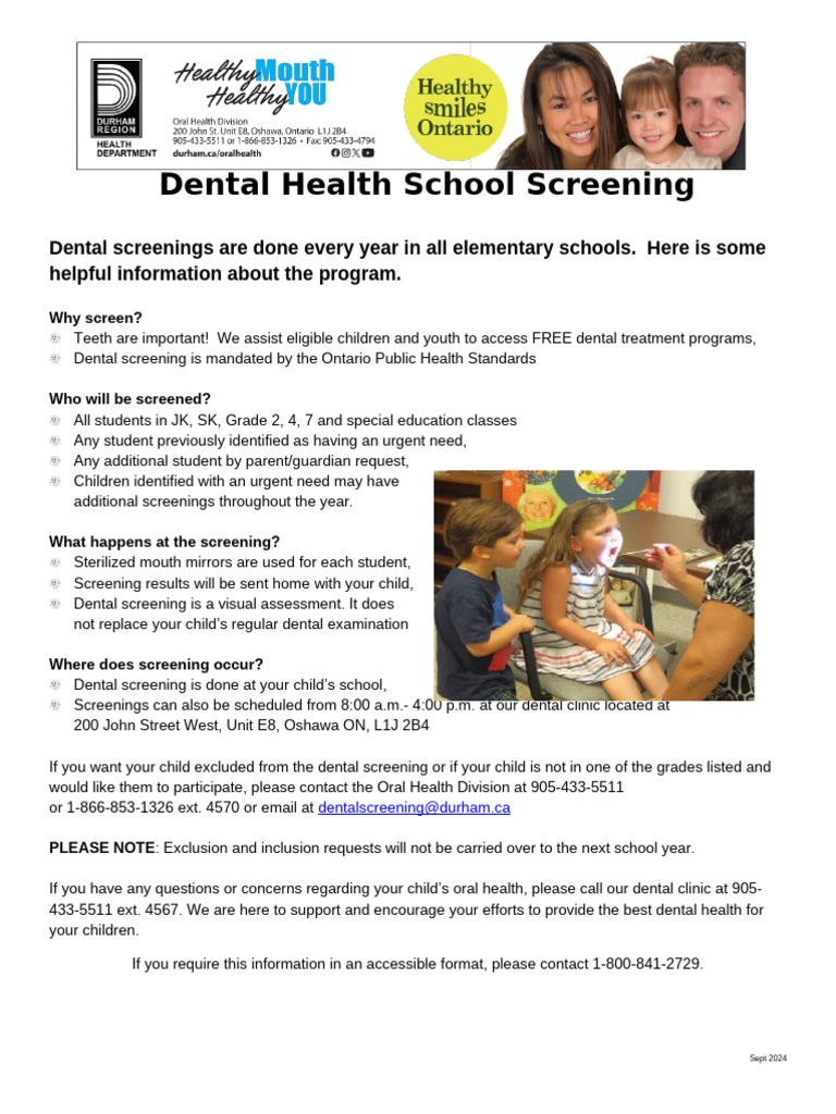 Parent Information Letters HIGH RISK | PDF