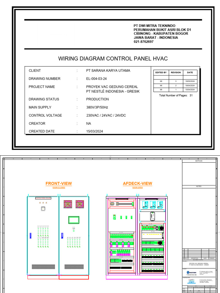 Wiring Diagram Control Panel Hvac | PDF