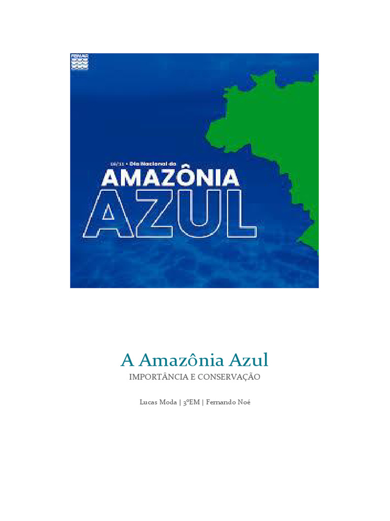 Importância e Conservação da Amazônia Azul | PDF | Floresta Amazônica ...