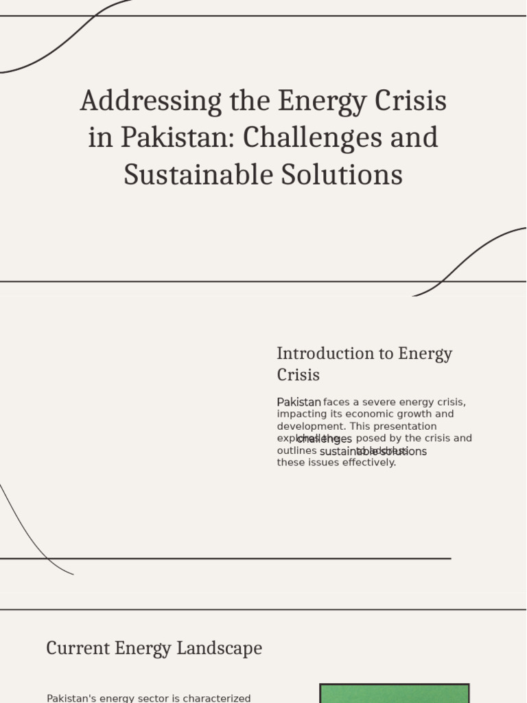 Slidesgo Addressing The Energy Crisis in Pakistan Challenges and ...