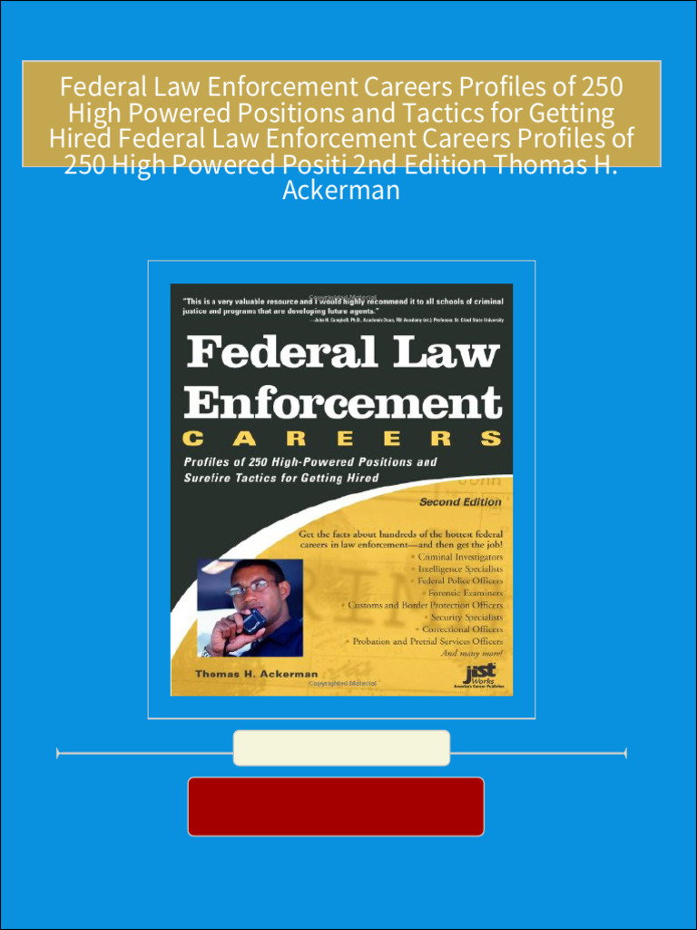 Full download federal law enforcement careers profiles of 250 high