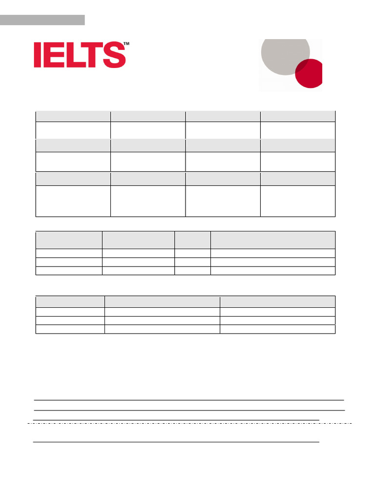 IELTS Invigilator Application Form | PDF