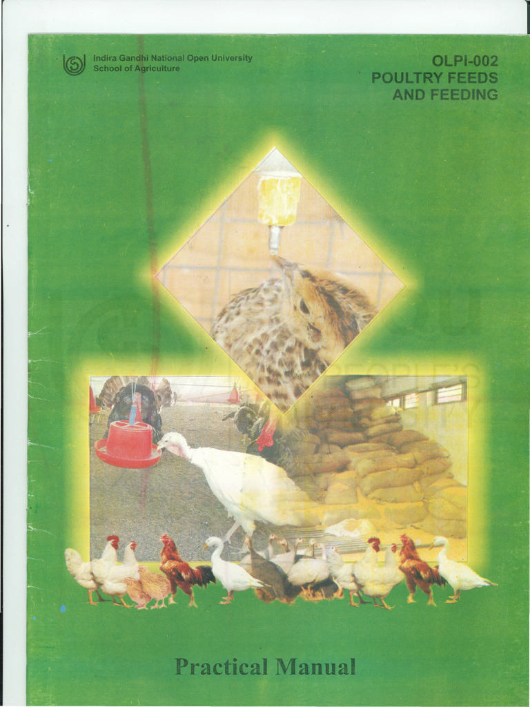 Poultry Feeds and Feeding Manual | PDF | Cottonseed | Experiment
