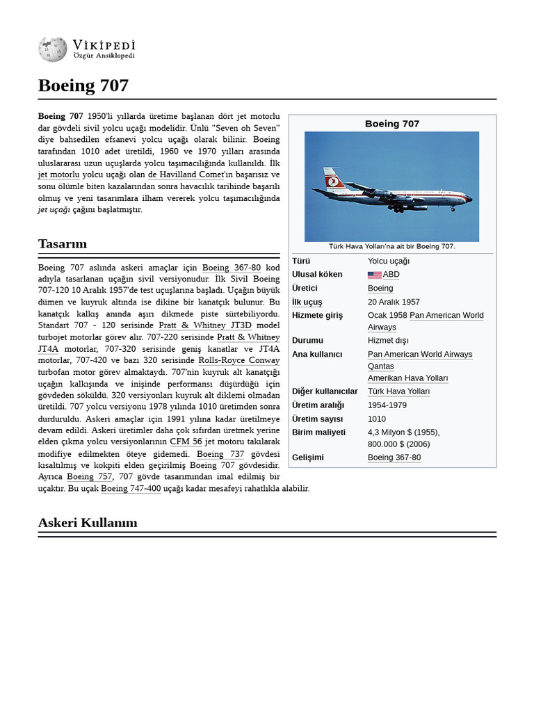 Boeing 707 | PDF