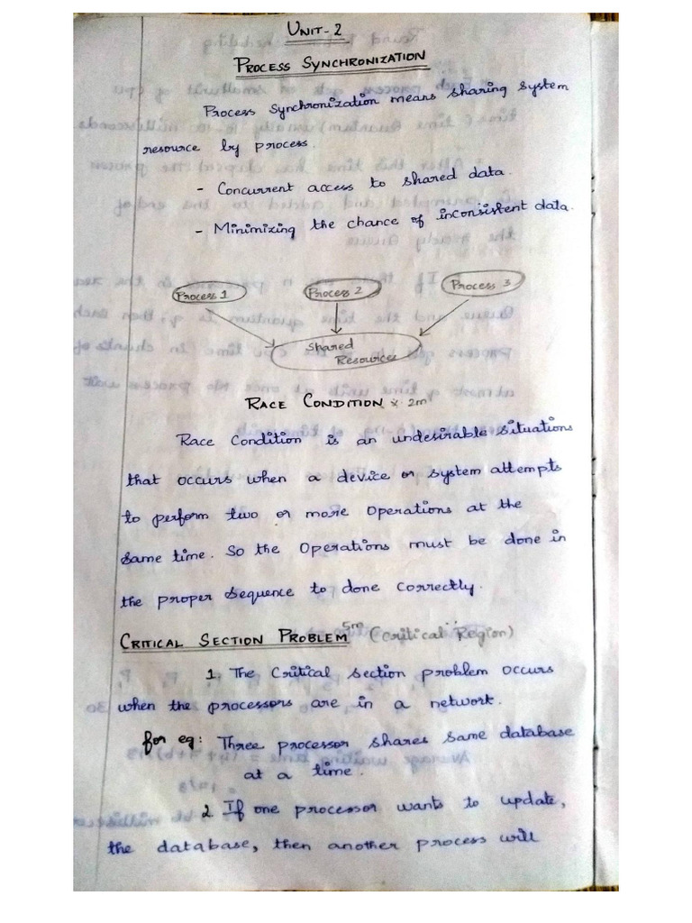 OS Unit - 2 | PDF