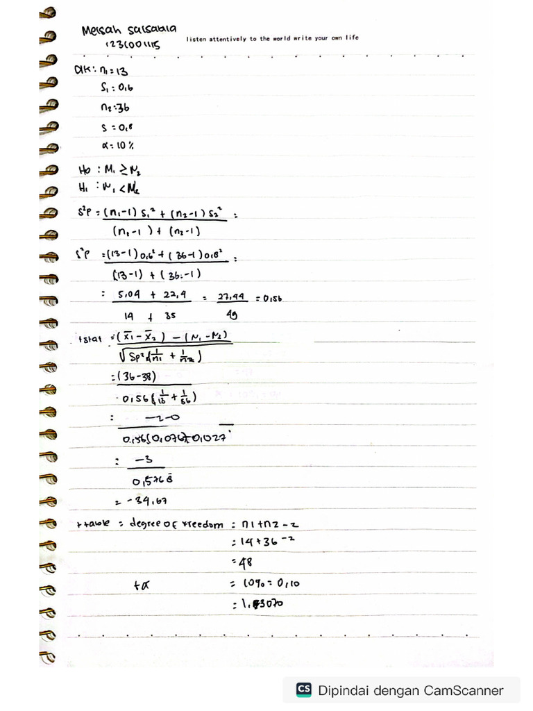 Two Sample | PDF