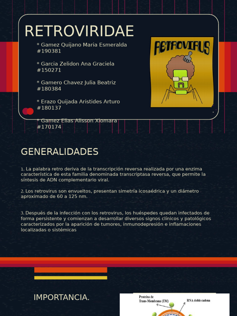 Generalidades de Retrovirus y Enfermedades | PDF | Virus | Retrovirus