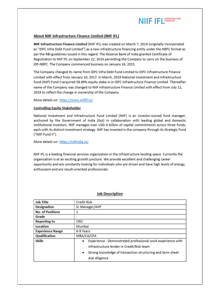 AVP - Senior Manager - Risk | PDF | Risk | Financial Modeling