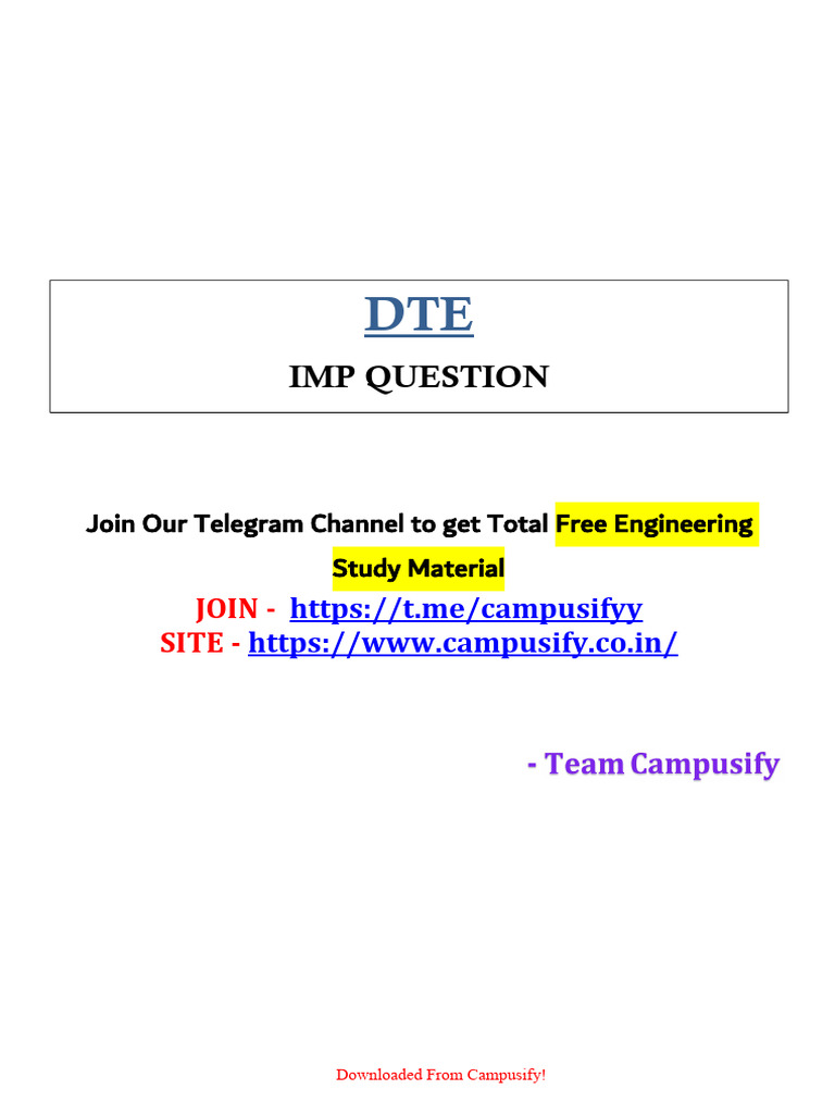 DTE IMPQ by Campusify | PDF | Logic Gate | Boolean Algebra