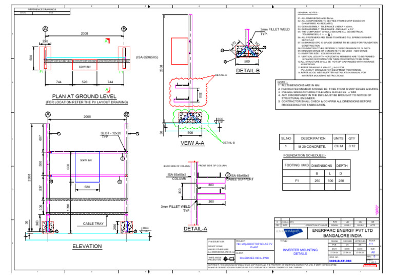 3699-B - ST - 05C Inverter Mounting Detail - Padi-Ga | PDF