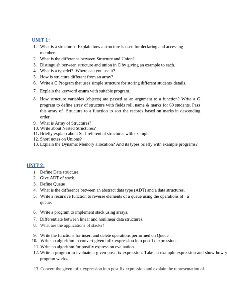 Data Structures and C Programming Concepts | PDF | Queue (Abstract Data ...