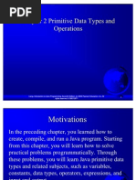 Chapter 2 Primitive Data Types and Operations