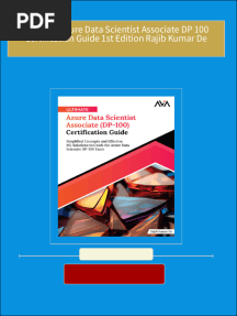 Ultimate Azure Data Scientist Associate DP 100 Certification Guide 1st Edition Rajib Kumar De All Chapters Instant Download