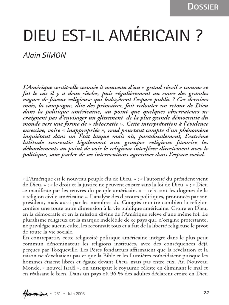 La religion dans la politique d'Obama | PDF | Barack Obama | Dieu