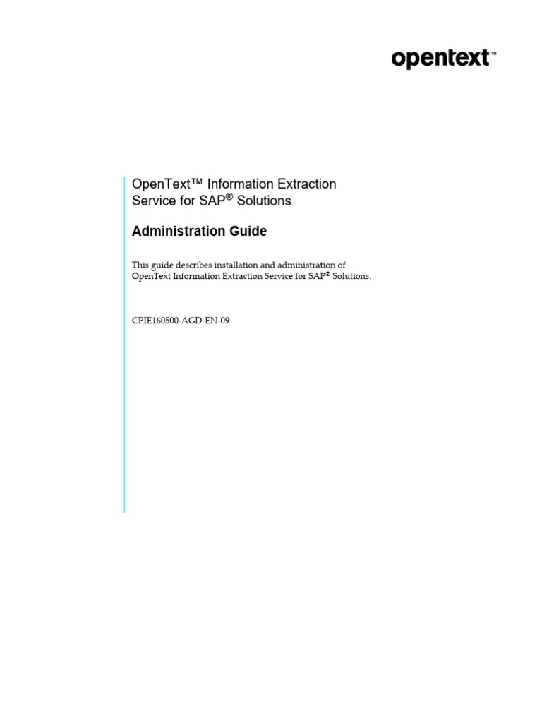 OpenText IES for SAP Administration Guide | PDF | World Wide Web ...