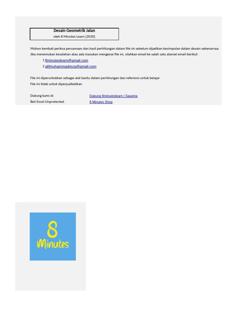 Perhitungan Geometrik Jalan Pdf