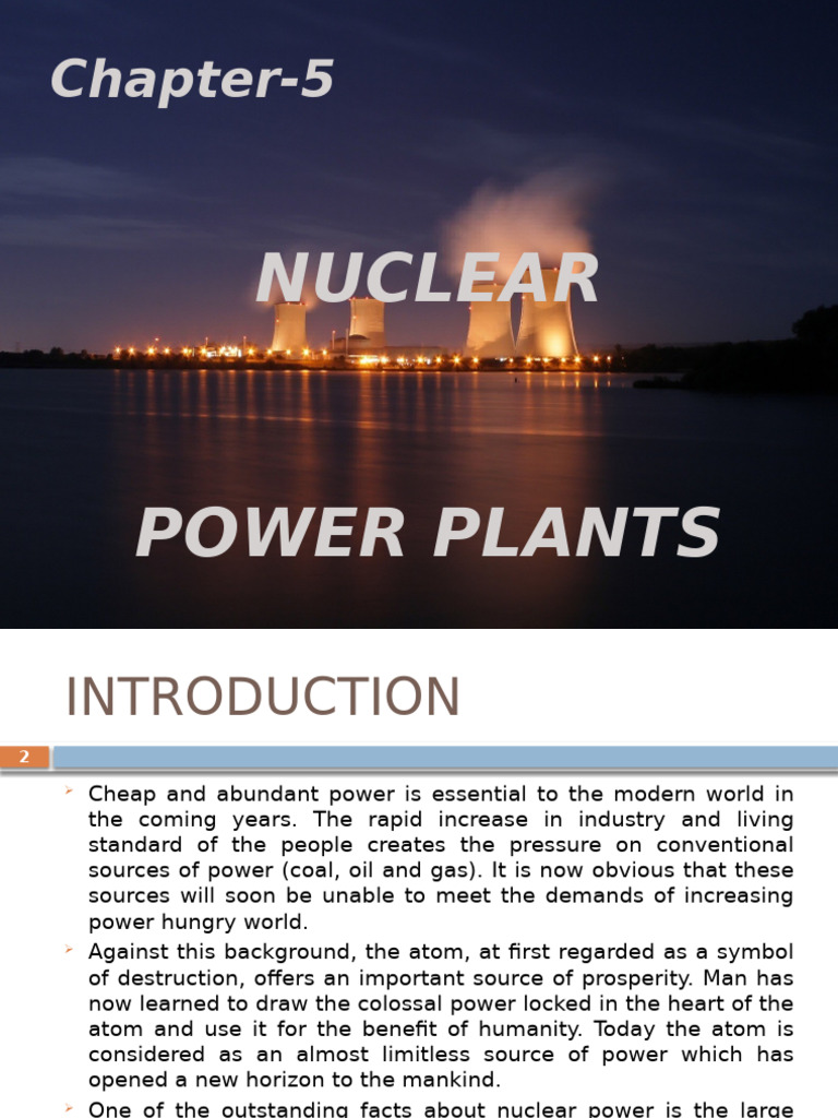 Nuclear Power Plant | PDF | Atomic Nucleus | Nuclear Fission