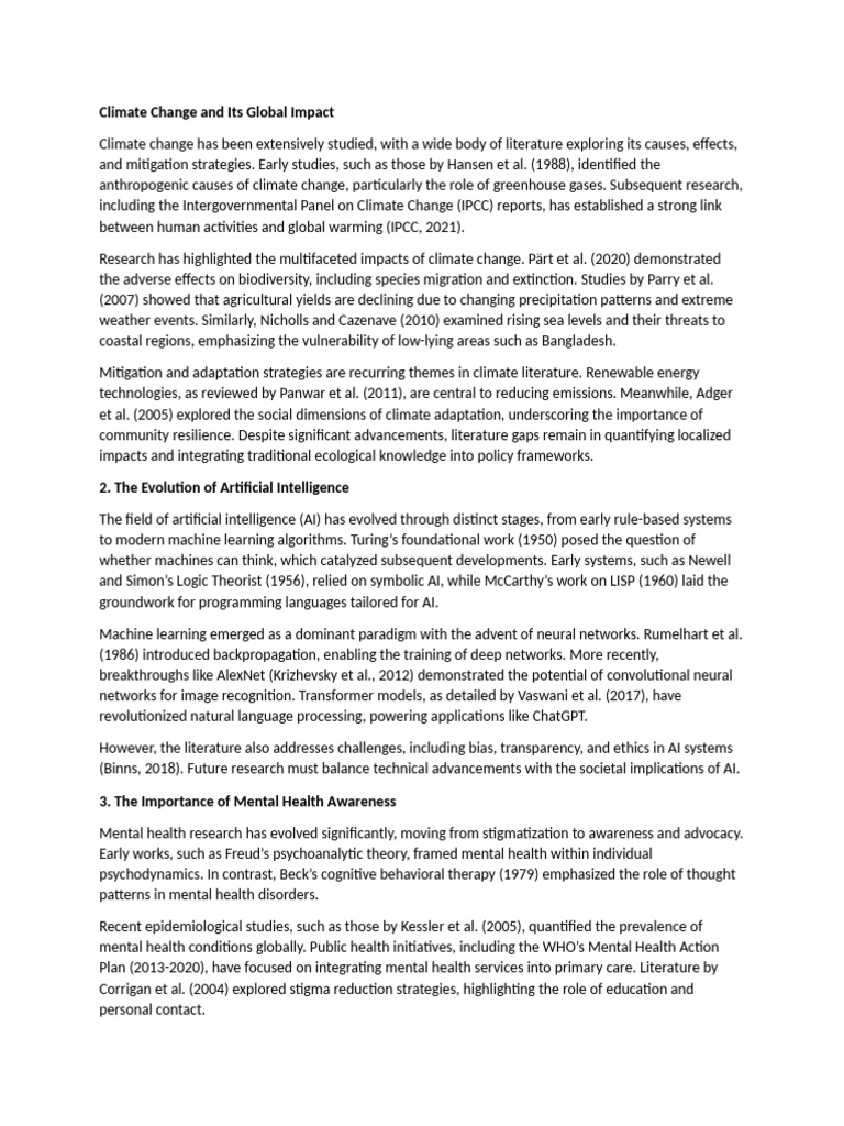 Global Impacts of Climate Change | PDF | Renewable Energy | Climate Change