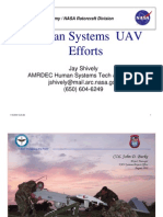 Human Systems UAV Efforts: Jay Shively AMRDEC Human Systems Tech Area Lead Jshively@mail - Arc.nasa - Gov (650) 604-6249