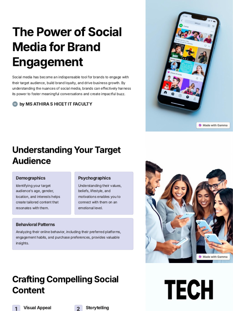 The Power of Social Media For Brand Engagement | PDF | Social Media ...