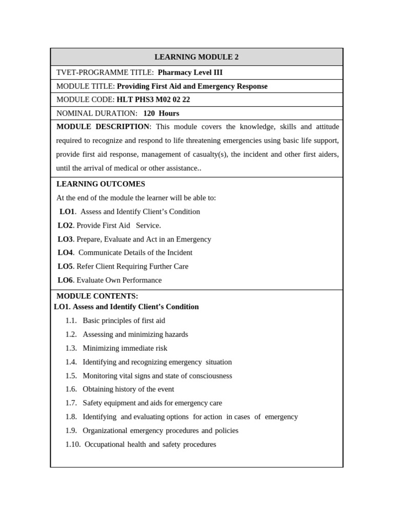 First Aid Pdf First Aid Emergency